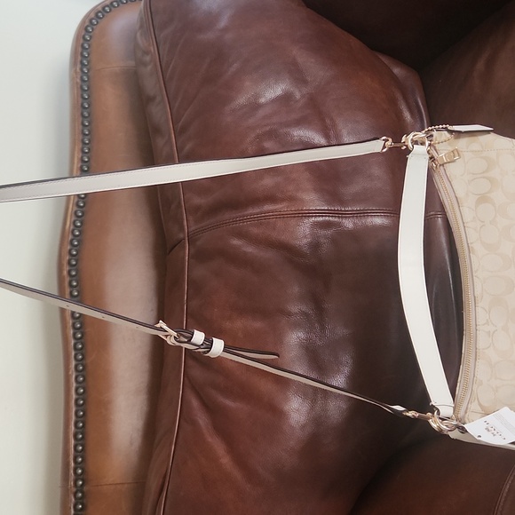 Coach NWT Signature Canvas & Leather Two Way Bag *OPEN TO REASONABLE OFFERS* - Picture 8 of 11